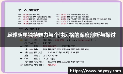 足球明星独特魅力与个性风格的深度剖析与探讨